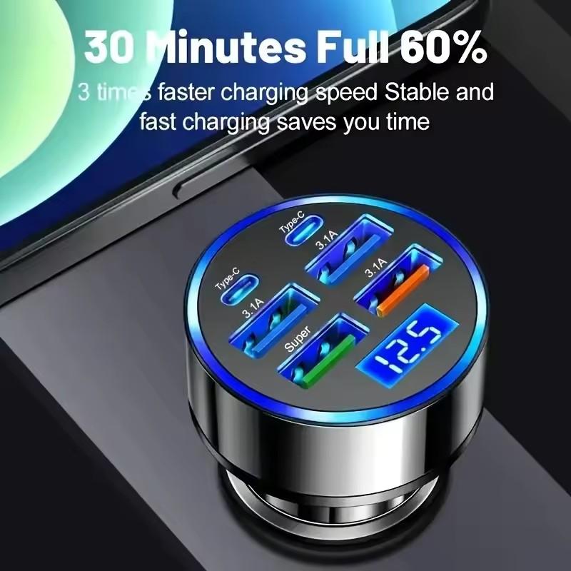 300W PD Car Charger 6 Ports Fa - đánh giá và giá Usb C Hub