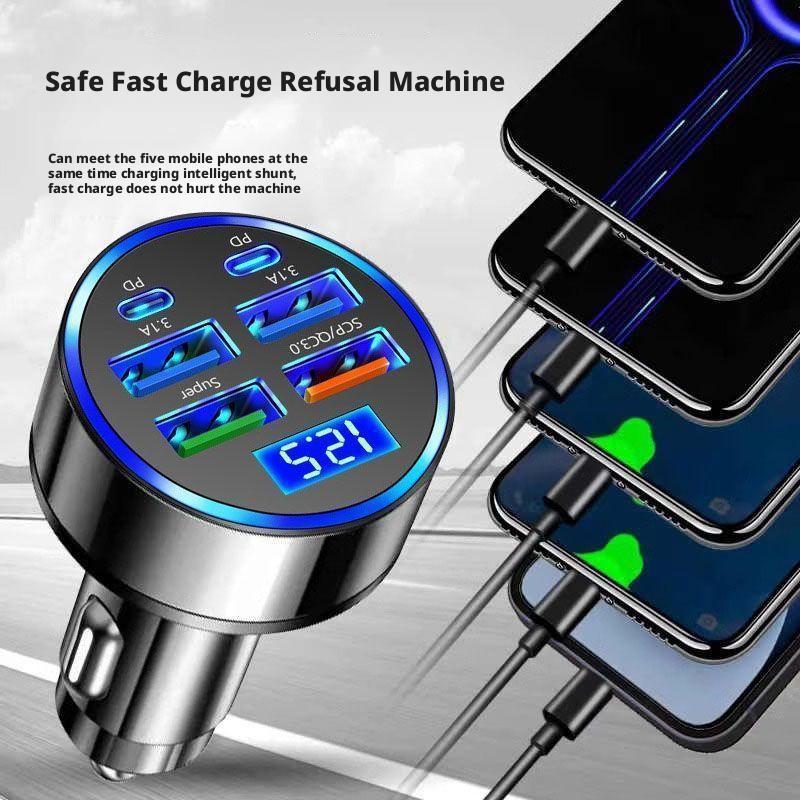 300W PD Car Charger 6 Ports Fa - đánh giá và giá Usb C Hub