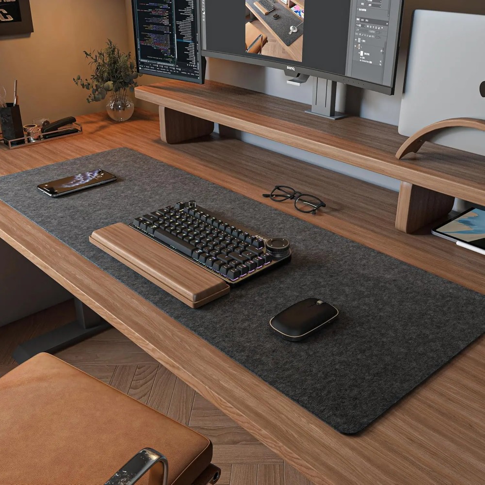 Felt Desk Mat Computer Mat for - đánh giá và giá Keyboard Cover