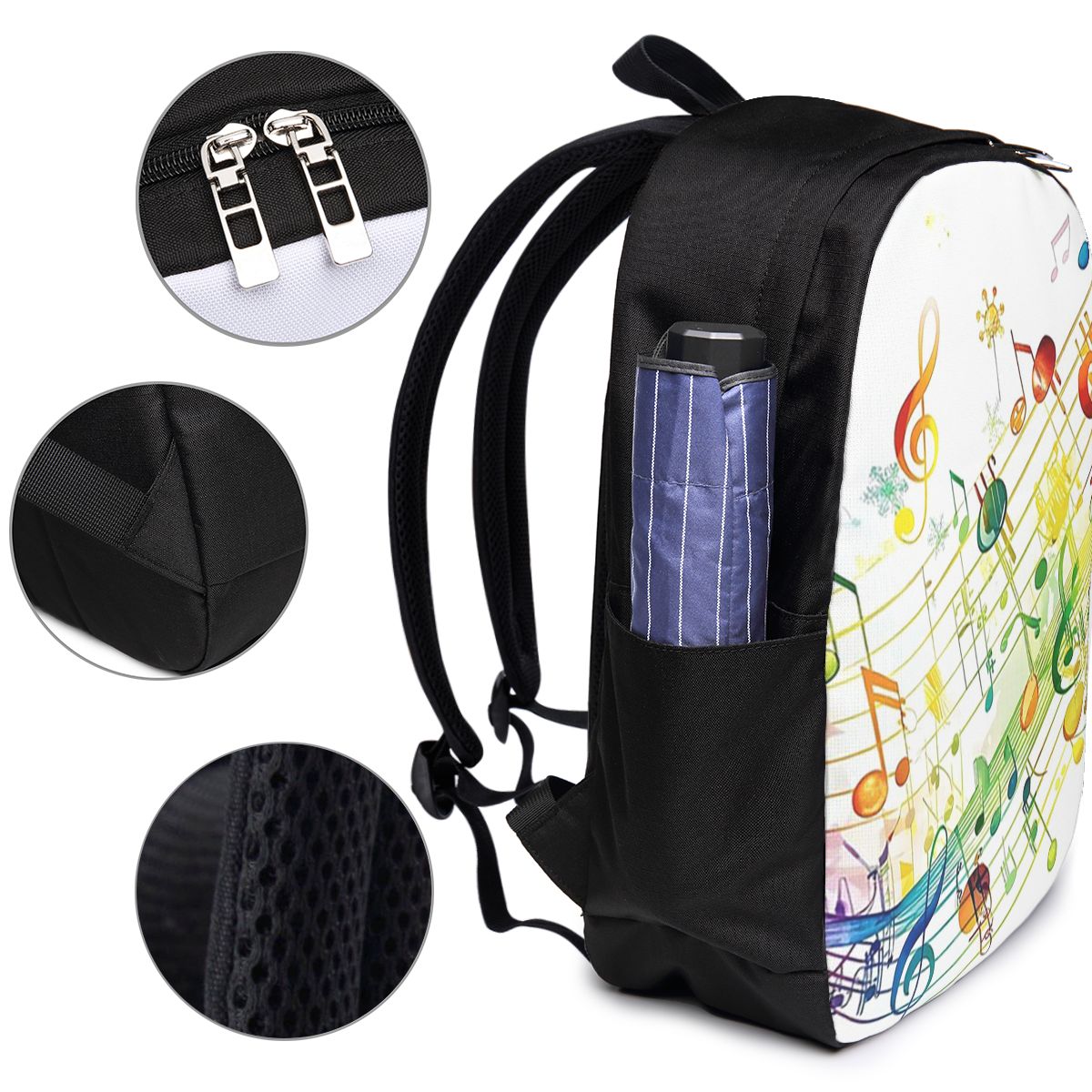 Abstract Piano Keys With Music - đánh giá và giá Laptop Bag