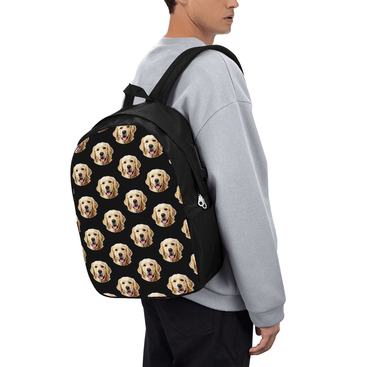 Funny Golden Retriever Face Po - đánh giá và giá Laptop Bag