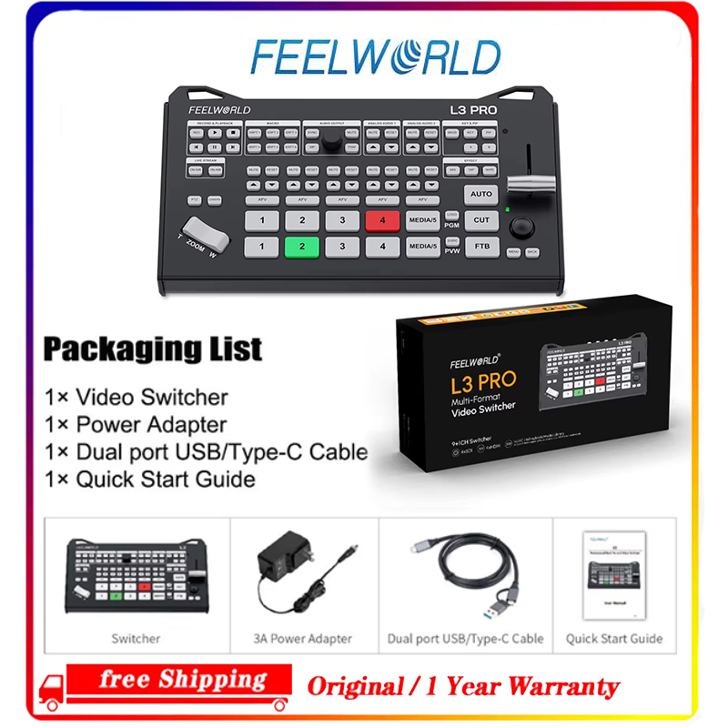 FEELWORLD L3 PRO 5 Channel Vid - đánh giá và giá Hdmi Cable