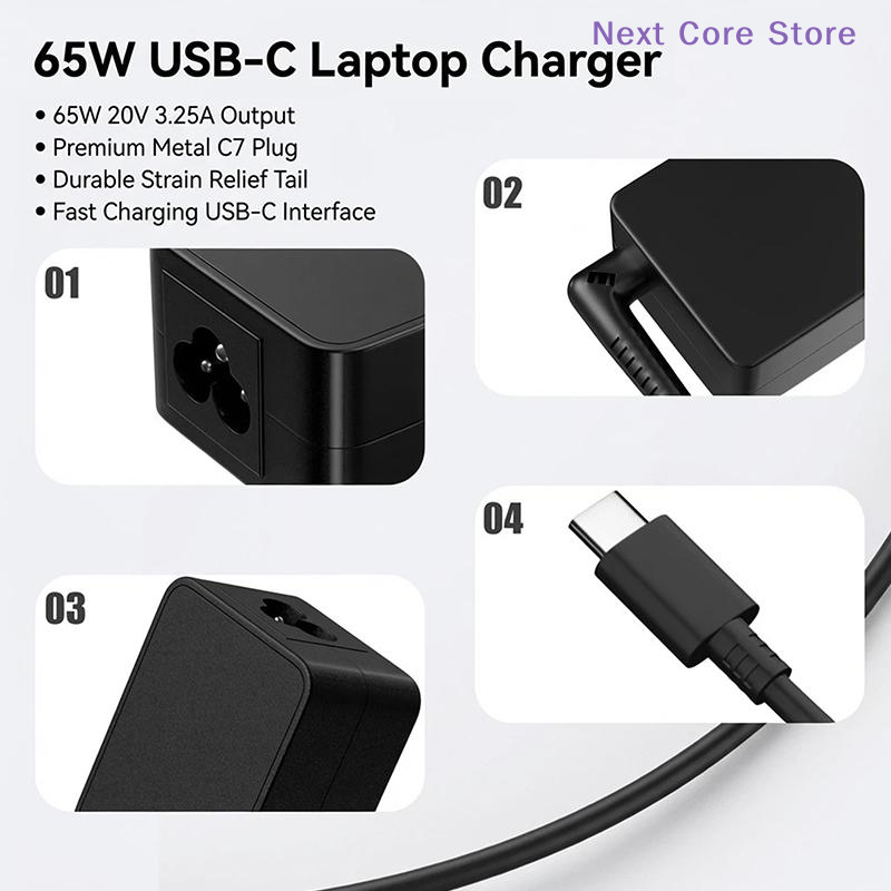 [NC]1Pc 20v3.25a 65w Type-c Po - đánh giá và giá Laptop Charger